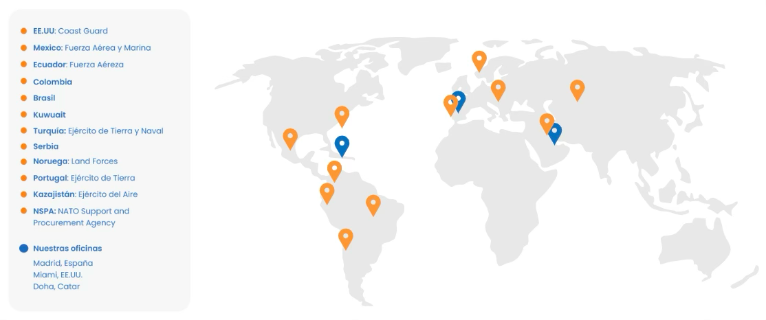 MAPA PRESENCIA INTERNACIONAL EUROPAVIA
